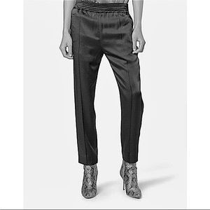 NWOT HAIDER ACKERMANN Womens all black tuxedo pants elastic waist small/36